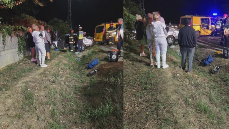 accident grav in gorj 9 victime dupa impactul violent intre un autoturism si o dubita 68ac1196094f1