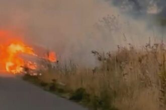 incendiu de proporti in dambovita peste 13 hectare de vegetatie uscata mistuite de flacari 68bb2506649be