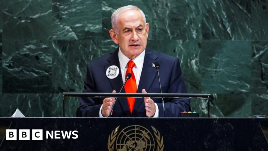 netanyahu attacks palestinian recognition as dozens walk out of un speech 68d6d1b03be2c