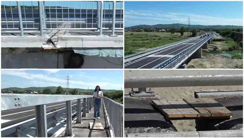 Un pod din Prahova a fost redeschis circulației înainte să fie gata:“S-a lucrat cu 3 nepalezi, cred că era înainte mai bun ca acum” 2 pod