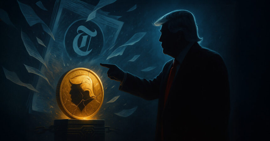president donald trumps 15b lawsuit claims new york times disparaged his crypto project 68c9f7705b773