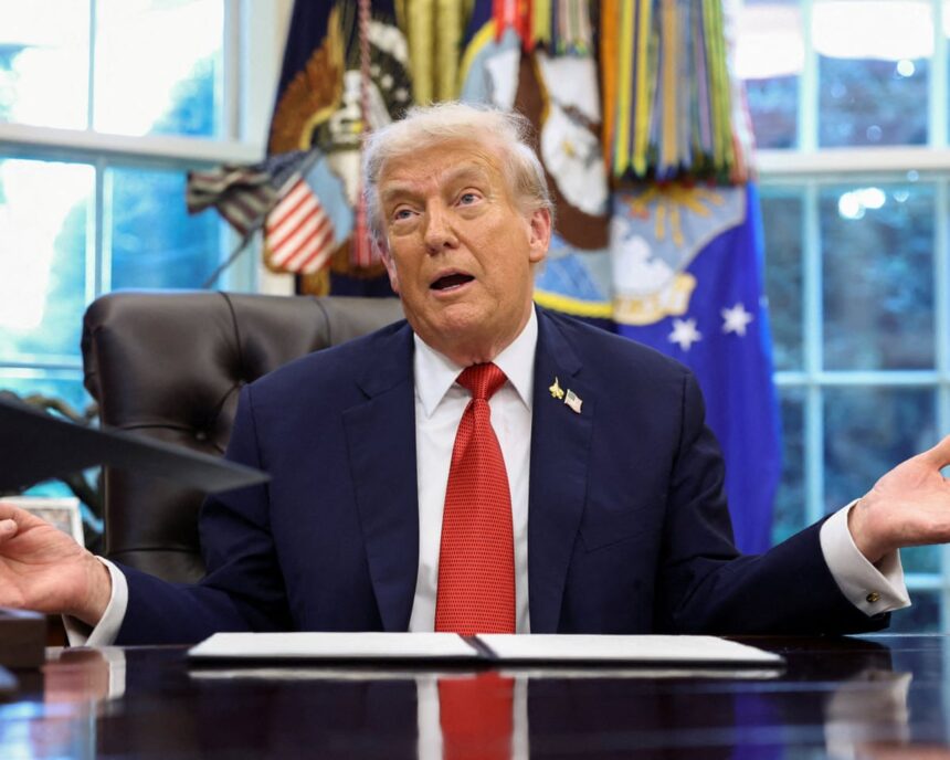 trump says us will impose new tariffs on heavy trucks drugs and kitchen cabinets 68d5da053f898