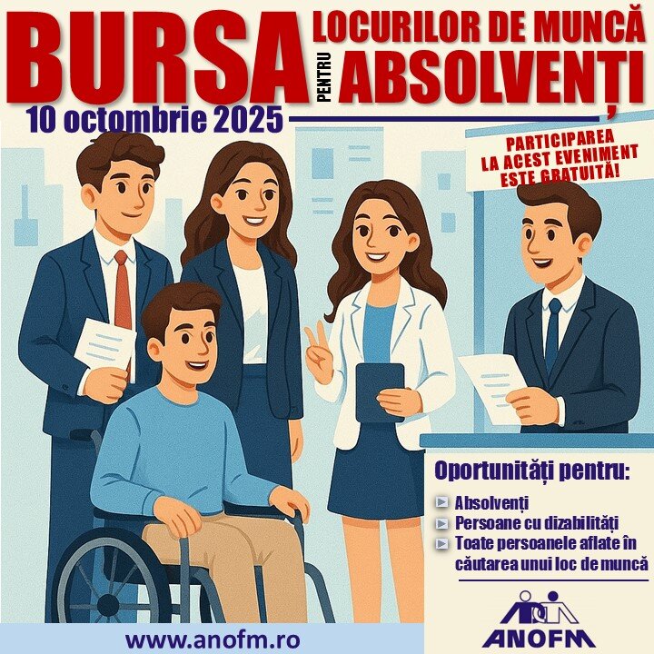 anofm organizeaza pe 10 octombrie bursa locurilor de munca pentru absolventi 68dd1a28de791