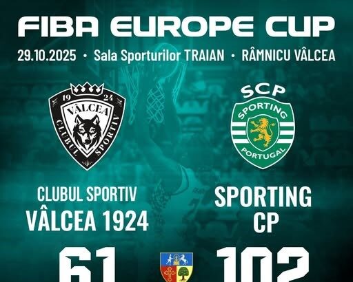 baschet masculin cs valcea 1924 umilita acasa in fiba europe cup 69027cbd71076