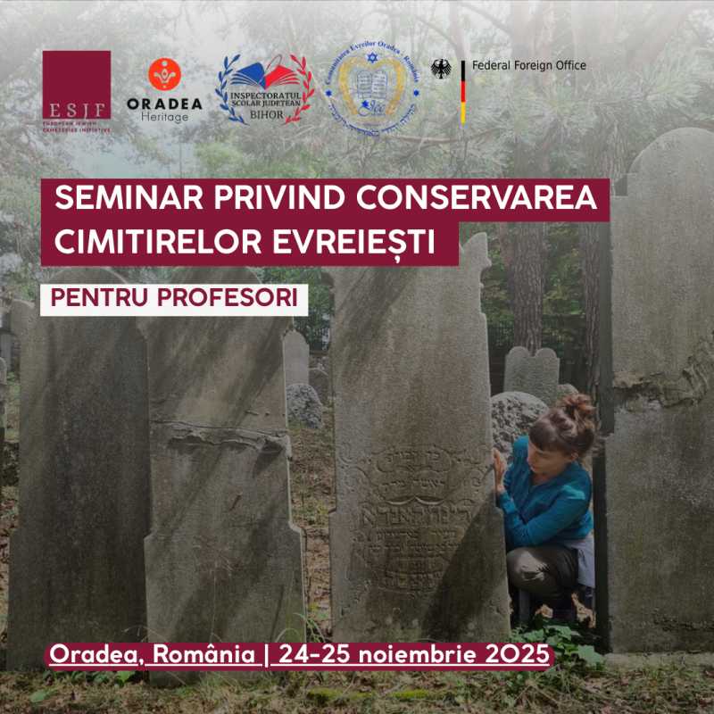 bihor profesori din sase judete invitati la seminarul conservarea cimitirelor evreiesti de la oradea 68f5ef7de5f1e