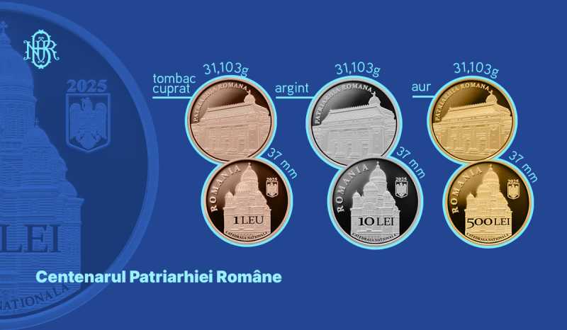 bnr lanseaza trei monede cu tema centenarul patriarhiei romane 68e3516a74d04