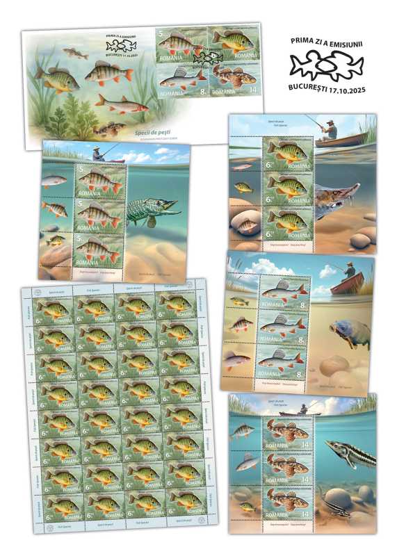 emisiunea filatelica specii de pesti de vineri in magazinele romfilatelia 68ef5dcb9c2e2