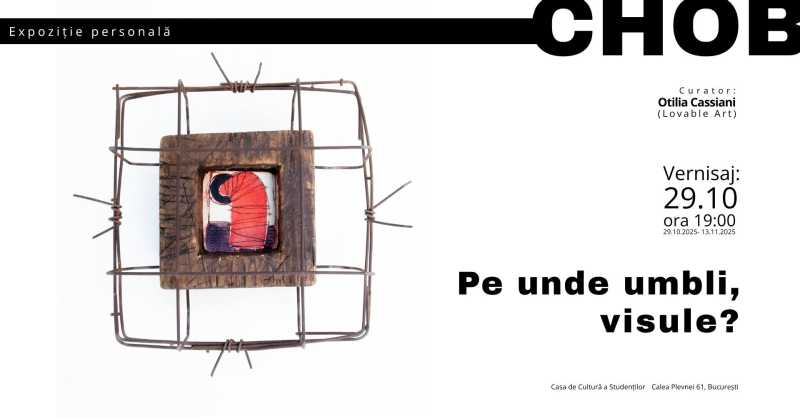 expozitia pe unde umbli visule semnata de chob vernisata la casa de cultura a studentilor din bucuresti 68ff3cb9b1747