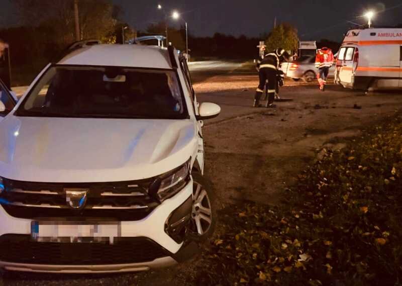 giurgiu sapte persoane implicate intr un accident pe dn 61 un barbat transportat la spital 6901bda97fc9d