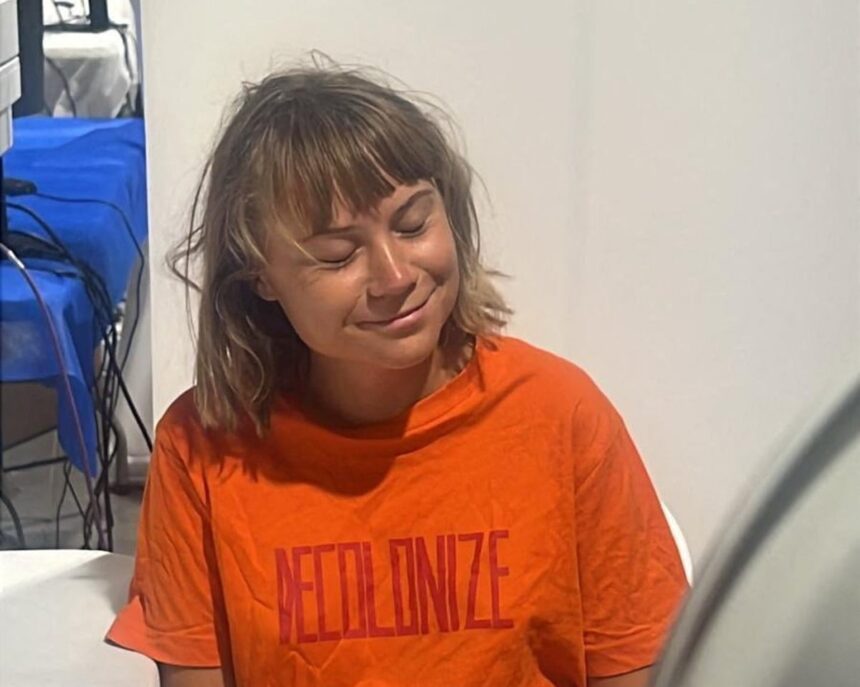 greta thunberg says she is being detained by israel in cell infested with bedbugs 68e131e10c99d