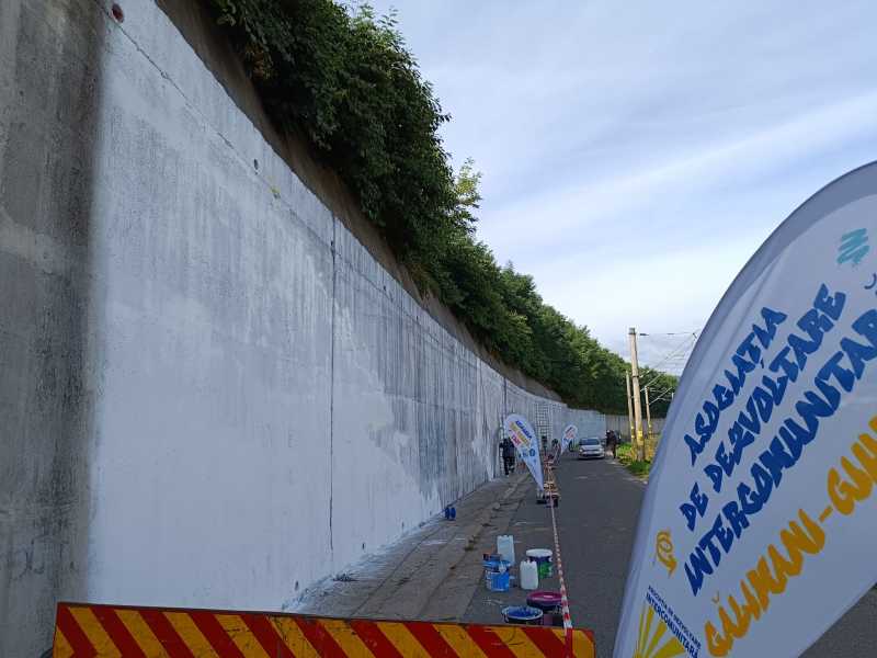 harghita festival de arta urbana la toplita zidul de langa cascada mezotermala devine o imensa opera de arta 68de95ea98b02