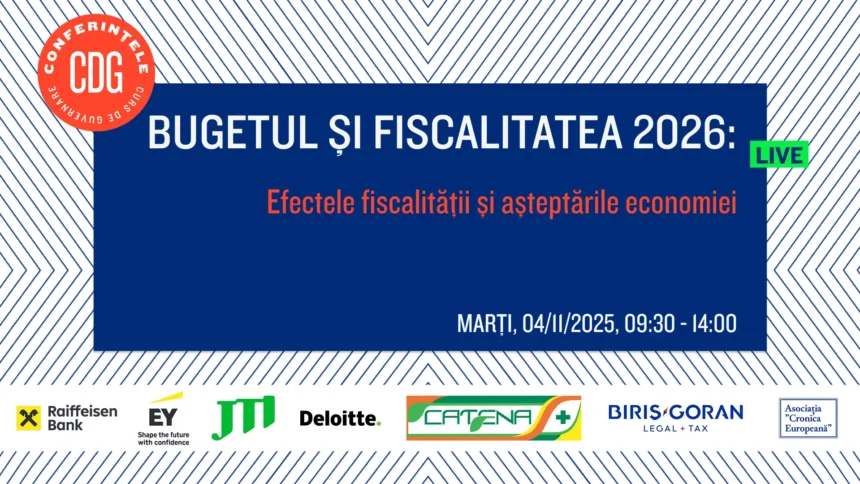 inscrieri deschise conferinta bugetul si fiscalitatea 2026 asteptarile economiei marti 04 noiembrie 2025 orele 0930 1400 ase aula magna 69020d5863564