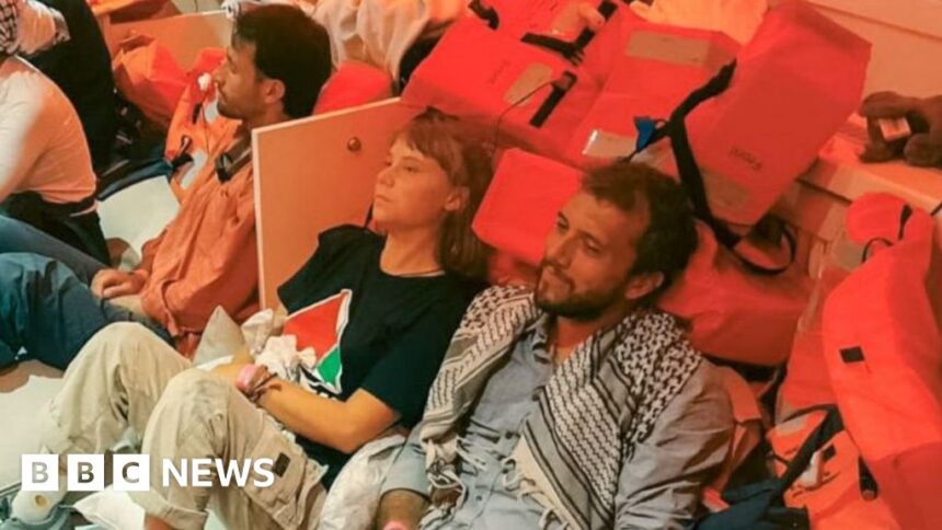 israel intercepts gaza flotilla and detains activists including greta thunberg 68de5979a9ad1
