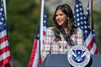 kristi noem calls chicago a war zone after federal agents shoot woman 68e29e3ae59d9