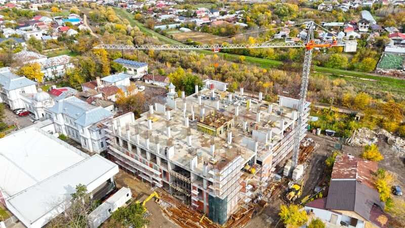 presedintele cj galati se lucreaza intens la finalizarea structurii de rezistenta de la etajul trei al noului spital din tecuci 6902273dda175