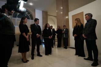 presedintele nicusor dan si partenera sa la deschiderea primei editii a romanian creative week bucharest foto 68dfffe24a78f