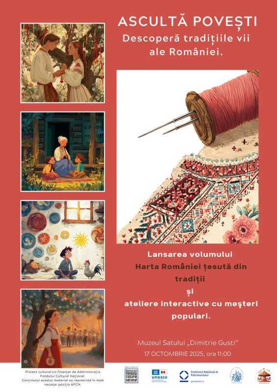 proiectul cultural harta romaniei tesuta din traditii lansat vineri la muzeul satului 68ef708537887