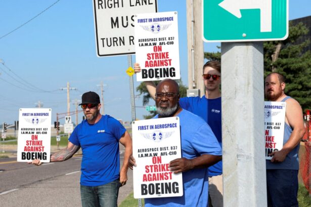 us boeing workers continue midwest strike after rejecting latest contract offer 68ff18a0f3a51