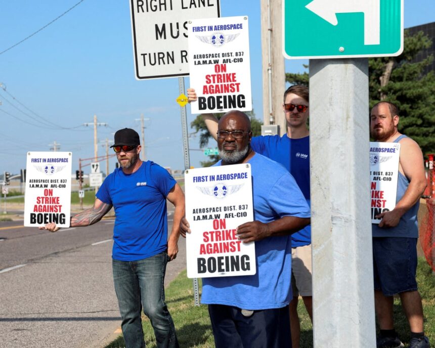 us boeing workers continue midwest strike after rejecting latest contract offer 68ff18a0f3a51