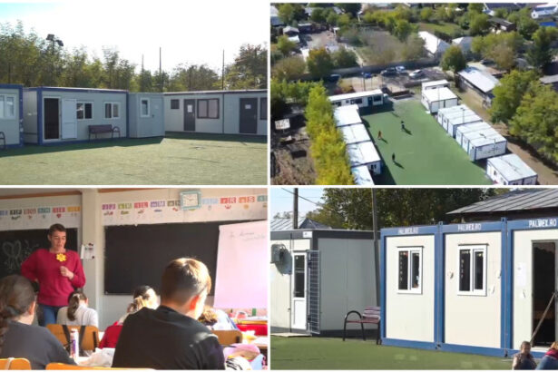 video comuna in care 200 de elevi invata in containere provizorii de trei ani cum explica primaria si constructorul intarzierea 68fc6a6b56c61
