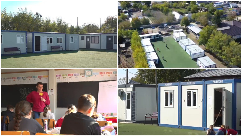 video comuna in care 200 de elevi invata in containere provizorii de trei ani cum explica primaria si constructorul intarzierea 68fc6a6b56c61