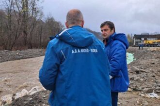 anar a efectuat miercuri a doua verificare a capacitatii de tranzitare a debitelor crescute pe albia raului arges 691e0335583ca