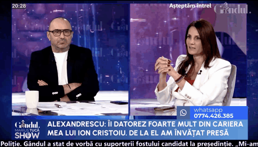 anca alexandrescu tot ce am facut in ultimul an alaturi de domnul georgescu am facut pentru ca am crezut 690a666311dc8
