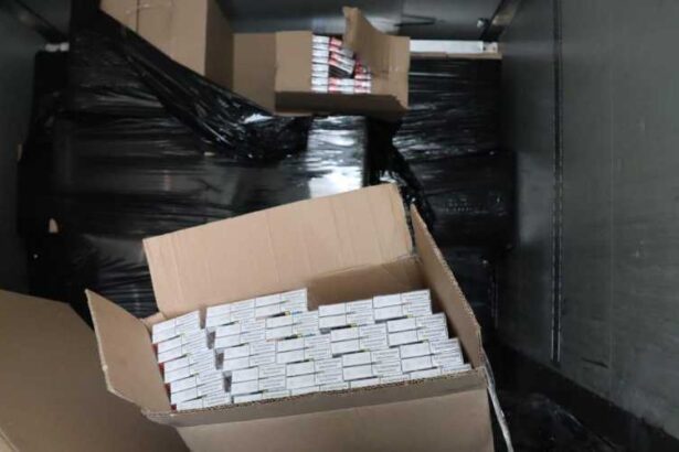 aproape 4 milioane de tigarete de contrabanda descoperite la calafat intr un ansamblu rutier condus de un bosniac 691844a80d7d5