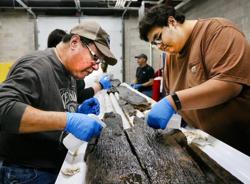archaeologists find ancient canoes used by indigenous people in wisconsin 691e396092c22