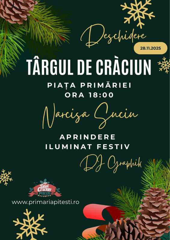 arges targul de craciun de la pitesti va fi deschis din 28 noiembrie pana pe 8 ianuarie 6909ef51cc504