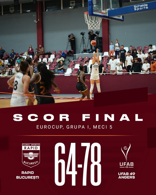baschet feminin cs rapid a pierdut neasteptat la bucuresti cu ufab49 angers in eurocup 690bbaca0fe5a