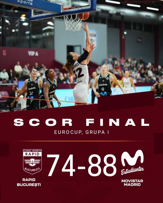baschet feminin cs rapid bucuresti a pierdut acasa si a fost eliminata din eurocup 6928ece9c309f