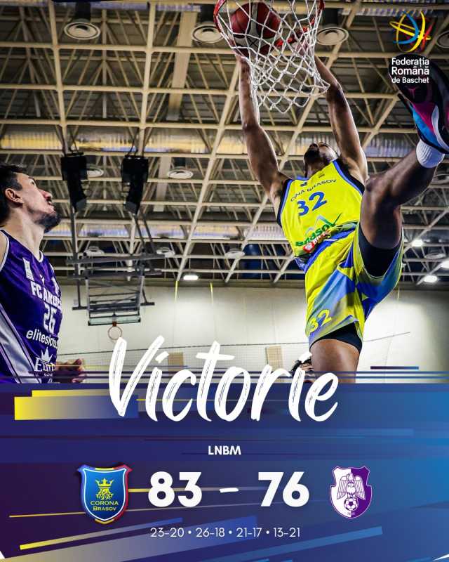 baschet masculin corona brasov a castigat in campionat cu fc arges 692228ee181ea