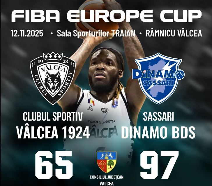 baschet masculin cs valcea a pierdut clar cu dinamo sassari in fiba europe cup 6914ee3605cd2