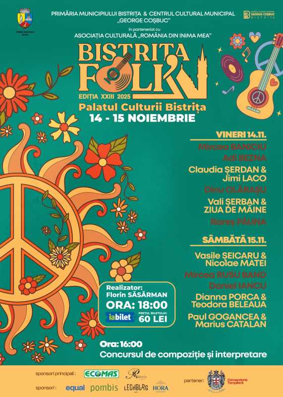 bistrita nasaud mircea baniciu si vasile seicaru printre invitatii editiei din acest an a festivalului bistrita folk 6916fc6275b90
