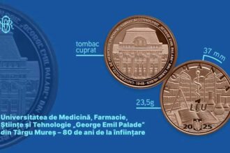 bnr lanseaza o moneda la 80 de ani de la infiintarea universitatii george emil palade din targu mures 691abfab8e9c9