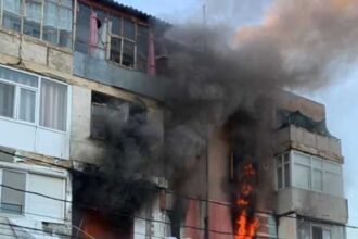 braila explozie urmata de incendiu intr un bloc din orasul insuratei nu sunt victime 692476594e533