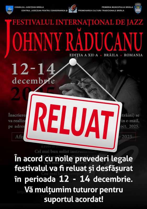 braila festivalul international de jazz johnny raducanu va avea loc in decembrie dupa ce fusese anulat initial 6909e97cbb59a