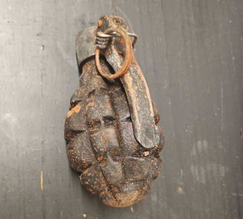 mures grenada defensiva gasita intr un container in timpul colectarii deseurilor voluminoase 6909cd5dac9f1