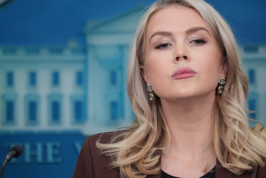 nothing to see here trump press chief in full denial mode over epstein 69150387375ec