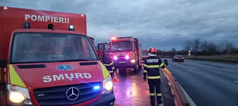 sibiu sase femei transportate la spital ranite in accidentul de pe dn1 cu un microbuz si un autoturism 691c1000eecdc