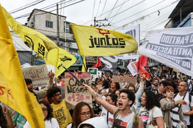 thousands join protests in rio favela after deadliest ever police raid 6905d58e3a5b0