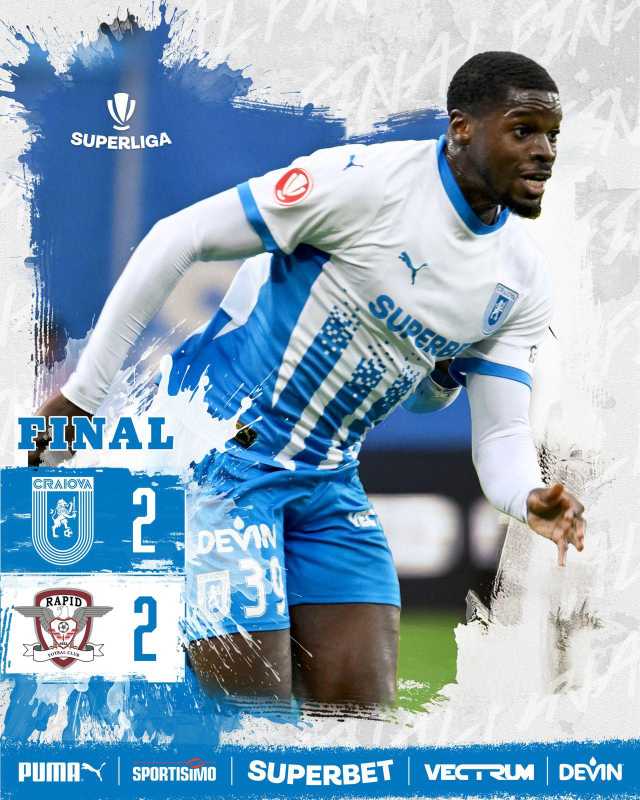 video fotbal universitatea craiova a egalat o in extremis pe rapid 2 2 in superliga 6907c52030ef6