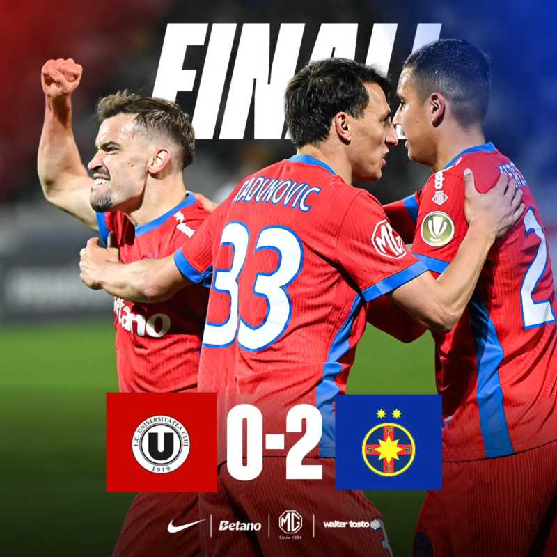 video fotbal victorie facila pentru fcsb in deplasare cu universitatea cluj in superliga 69067142be7e6