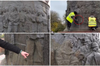 video situatie incredibila in focsani un monument din bronz a fost curatat cu perii de sarma muncitorii s au ales cu plangere penala 69220b335290c