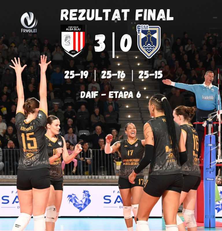 volei feminin succes facil pentru csm volei alba blaj in divizia a1 69222fea00c00