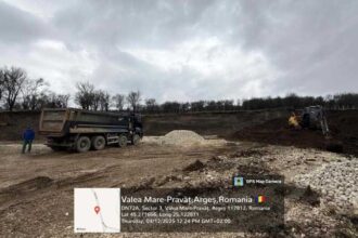 arges doi barbati care au amenajat o parcare in albia raului argesel sanctionati de garda de mediu 6939969162012