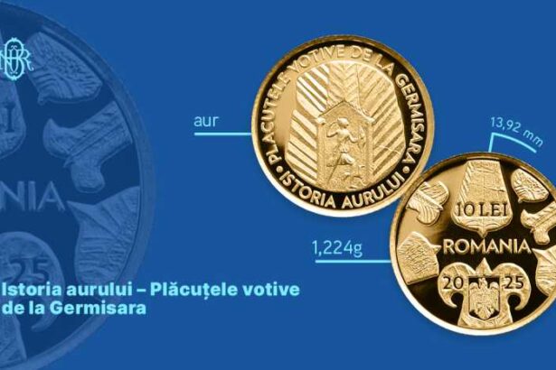 bnr lanseaza in circuitul numismatic o moneda din aur cu tema istoria aurului placutele votive de la germisara 69522ce4a5959