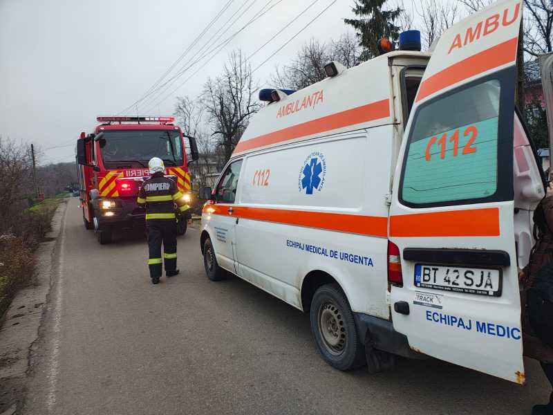 botosani un barbat a murit iar sotia lui a ajuns la spital in urma unui incendiu 693685b3261a5