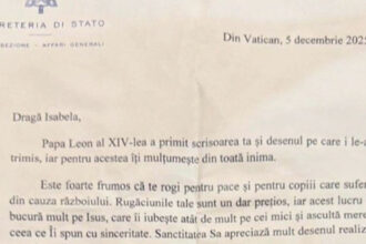 cadou de craciun de la vatican raspunsul primit de o fetita din romania la scrisoarea trimisa papei leon 694e4df62c8e1